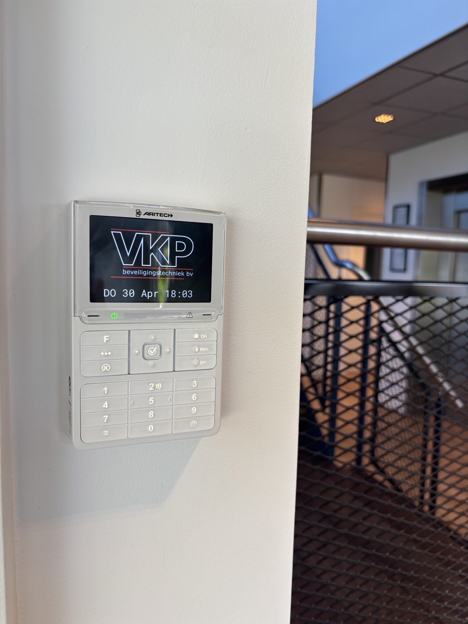 Beveiligingsinstallatie VKP aan de muur bij Kromwijk Elektro